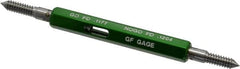 GF Gage - #6-32, Class 3B, Double End Plug Thread Go/No Go Gage - Hardened Tool Steel, Size 00 Handle Included - Caliber Tooling