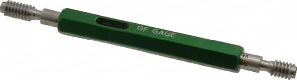 GF Gage - 1/4-20, Class 3B, Double End Plug Thread Go/No Go Gage - Hardened Tool Steel, Size 1 Handle Included - Caliber Tooling