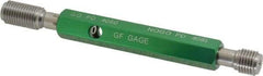 GF Gage - 7/16-20, Class 3B, Double End Plug Thread Go/No Go Gage - Hardened Tool Steel, Size 2 Handle Included - Caliber Tooling