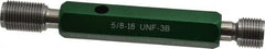 GF Gage - 5/8-18, Class 3B, Double End Plug Thread Go/No Go Gage - Hardened Tool Steel, Size 3 Handle Included - Caliber Tooling