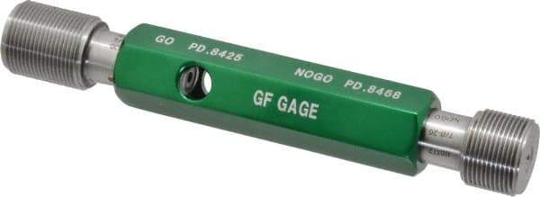 GF Gage - 7/8-20, Class 3B, Double End Plug Thread Go/No Go Gage - Hardened Tool Steel, Size 4 Handle Included - Caliber Tooling