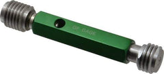 GF Gage - 1-8, Class 3B, Double End Plug Thread Go/No Go Gage - Hardened Tool Steel, Size 4 Handle Included - Caliber Tooling