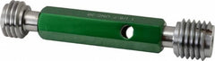 GF Gage - 1-1/8 - 7, Class 3B, Double End Plug Thread Go/No Go Gage - Hardened Tool Steel, Size 4 Handle Included - Caliber Tooling