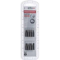 Wiha - Slotted Screwdriver Bits Reversible: NonReversible Blade Width (Inch): 7/32 - Caliber Tooling