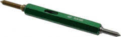 GF Gage - #4-48, Class 2B, Double End Plug Thread Go/No Go Gage - High Speed Steel, Size 00 Handle Included - Caliber Tooling