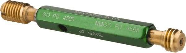 GF Gage - 1/2-13, Class 2B, Double End Plug Thread Go/No Go Gage - High Speed Steel, Size 2 Handle Included - Caliber Tooling