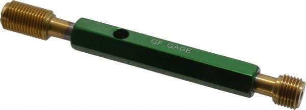 GF Gage - 1/2-20, Class 2B, Double End Plug Thread Go/No Go Gage - High Speed Steel, Size 2 Handle Included - Caliber Tooling