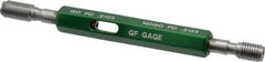 GF Gage - 10-32 Thread, Steel, Screw Thread Insert (STI) Class 3B, Plug Thread Insert Go/No Go Gage - Double End with Handle - Caliber Tooling