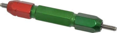 GF Gage - #10-24, Class 2B, Double End Plug Thread Go/No Go Gage - Steel, Size 3W Handle Included - Caliber Tooling