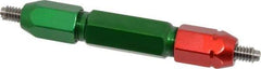 GF Gage - 1/4-20, Class 2B, Double End Plug Thread Go/No Go Gage - Steel, Size 3W Handle Included - Caliber Tooling