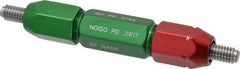 GF Gage - 5/16-18, Class 2B, Double End Plug Thread Go/No Go Gage - Steel, Size 4W Handle Included - Caliber Tooling