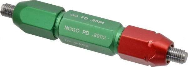 GF Gage - 5/16-24, Class 2B, Double End Plug Thread Go/No Go Gage - Steel, Size 4W Handle Included - Caliber Tooling