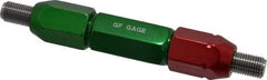 GF Gage - 3/8-24, Class 2B, Double End Plug Thread Go/No Go Gage - Steel, Size 4W Handle Included - Caliber Tooling