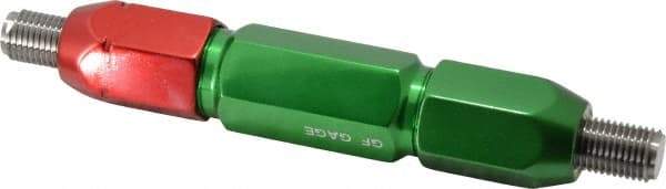 GF Gage - 7/16-20, Class 2B, Double End Plug Thread Go/No Go Gage - Steel, Size 5W Handle Included - Caliber Tooling