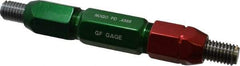 GF Gage - 1/2-13, Class 2B, Double End Plug Thread Go/No Go Gage - Steel, Size 5W Handle Included - Caliber Tooling