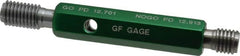 GF Gage - M14x2.00, Class 6H, Double End Plug Thread Go/No Go Gage - Hardened Tool Steel, Size 3 Handle Included - Caliber Tooling