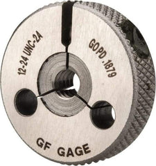 GF Gage - 12-24 Go Single Ring Thread Gage - Class 2A - Caliber Tooling