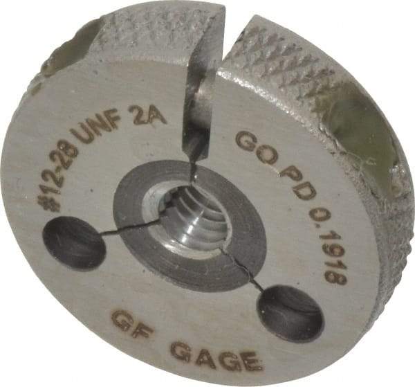 GF Gage - 12-28 Go Single Ring Thread Gage - Class 2A - Caliber Tooling