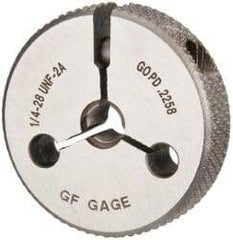 GF Gage - 1/4-28 Go Single Ring Thread Gage - Class 2A - Caliber Tooling