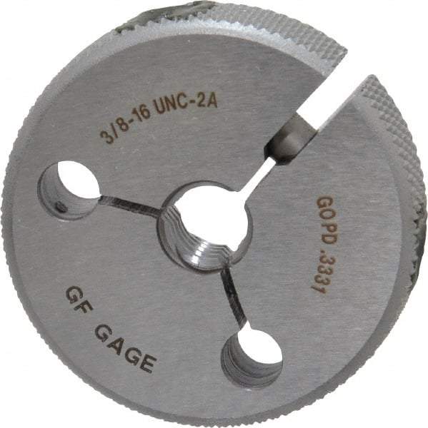 GF Gage - 3/8-16 Go Single Ring Thread Gage - Class 2A - Caliber Tooling