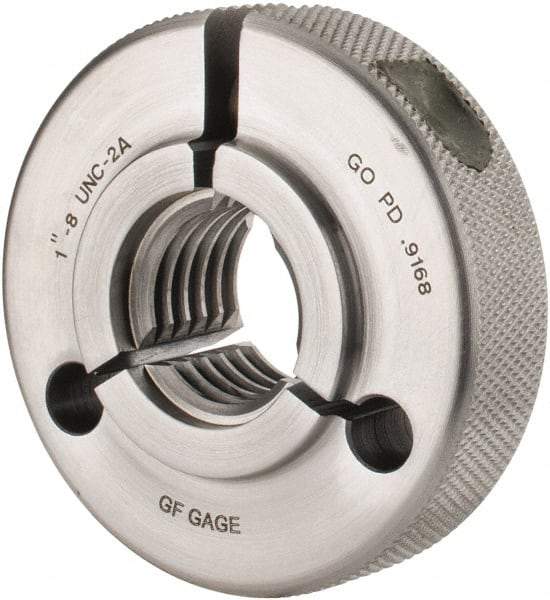 GF Gage - 1-8 Go Single Ring Thread Gage - Class 2A - Caliber Tooling