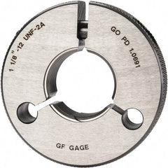 GF Gage - 1-1/8 - 12 Go Single Ring Thread Gage - Class 2A - Caliber Tooling