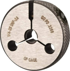 GF Gage - 1/4-28 Go Single Ring Thread Gage - Class 3A - Caliber Tooling