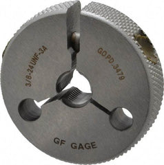 GF Gage - 3/8-24 Go Single Ring Thread Gage - Class 3A - Caliber Tooling