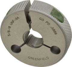 GF Gage - 5/8-18 Go Single Ring Thread Gage - Class 3A - Caliber Tooling