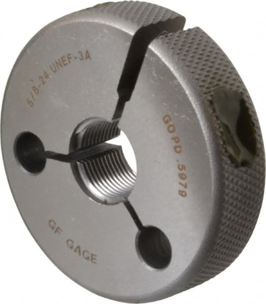 GF Gage - 5/8-24 Go Single Ring Thread Gage - Class 3A - Caliber Tooling