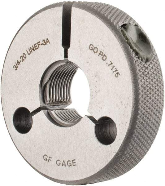 GF Gage - 3/4-20 Go Single Ring Thread Gage - Class 3A - Caliber Tooling