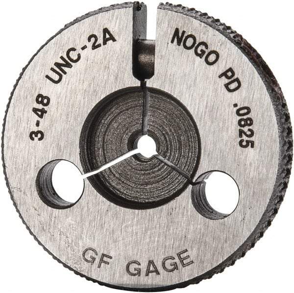 GF Gage - 3-48 No Go Single Ring Thread Gage - Class 2A - Caliber Tooling