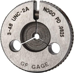 GF Gage - 3-48 No Go Single Ring Thread Gage - Class 2A - Caliber Tooling