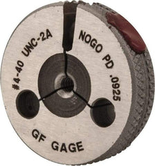 GF Gage - 4-40 No Go Single Ring Thread Gage - Class 2A - Caliber Tooling