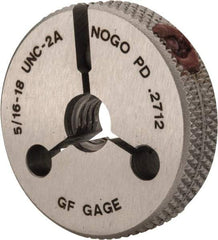 GF Gage - 5/16-18 No Go Single Ring Thread Gage - Class 2A - Caliber Tooling