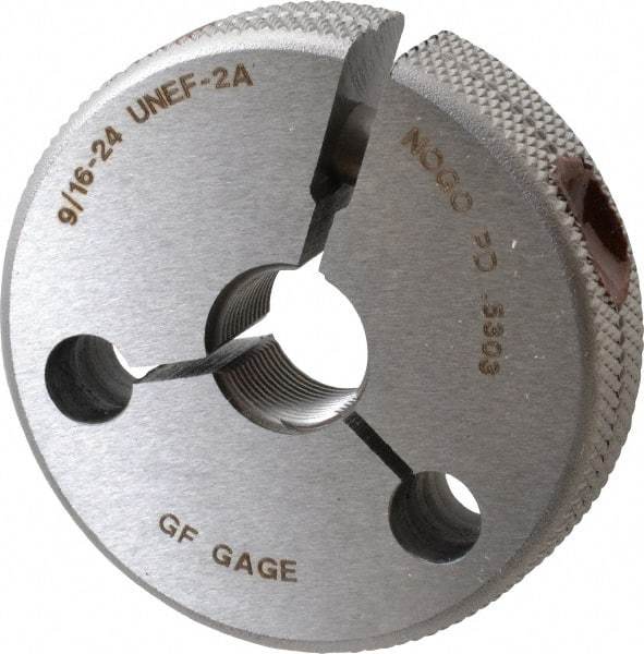 GF Gage - 9/16-24 No Go Single Ring Thread Gage - Class 2A - Caliber Tooling