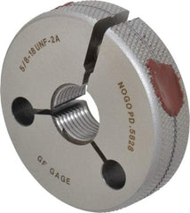 GF Gage - 5/8-18 No Go Single Ring Thread Gage - Class 2A - Caliber Tooling