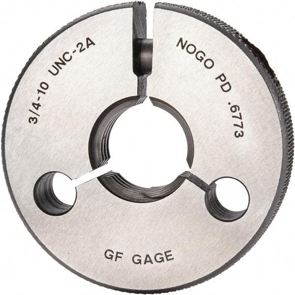 GF Gage - 3/4-10 No Go Single Ring Thread Gage - Class 2A - Caliber Tooling