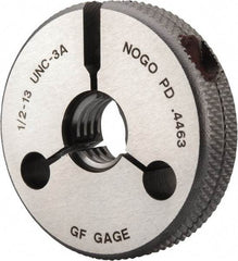 GF Gage - 1/2-13 No Go Single Ring Thread Gage - Class 3A - Caliber Tooling