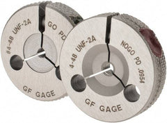 GF Gage - 4-48 Go/No Go Double Ring Thread Gage - Class 2A - Caliber Tooling