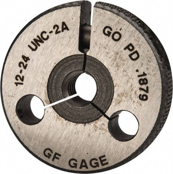 GF Gage - 12-24 Go/No Go Double Ring Thread Gage - Class 2A - Caliber Tooling