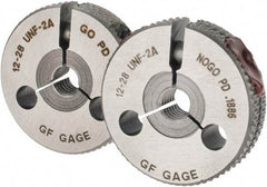 GF Gage - 12-28 Go/No Go Double Ring Thread Gage - Class 2A - Caliber Tooling