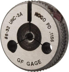 GF Gage - 6-32 Go/No Go Double Ring Thread Gage - Class 3A - Caliber Tooling