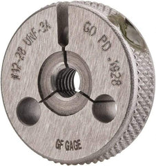 GF Gage - 12-28 Go/No Go Double Ring Thread Gage - Class 3A - Caliber Tooling