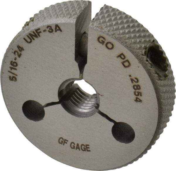 GF Gage - 5/16-24 Go/No Go Double Ring Thread Gage - Class 3A - Caliber Tooling