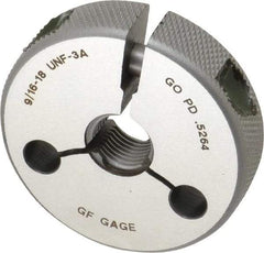 GF Gage - 9/16-18 Go/No Go Double Ring Thread Gage - Class 3A - Caliber Tooling