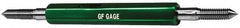 GF Gage - M16x2 Go/No Go Truncated Taperlock Thread Gage - Class 6G, Size 3 Handle - Caliber Tooling