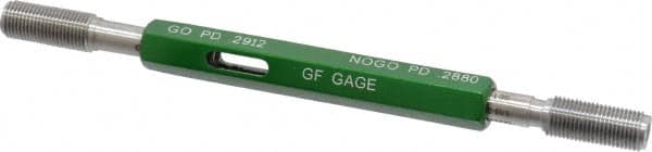 GF Gage - 5/16-32 Go/No Go Truncated Taperlock Thread Setting Plug Gage - Class 2A, Size 1 Handle, Steel - Caliber Tooling