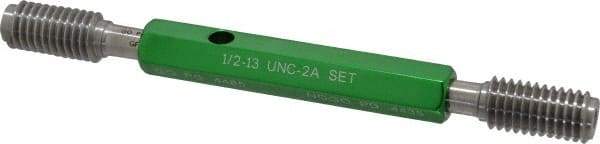 GF Gage - 1/2-13 Go/No Go Truncated Taperlock Thread Setting Plug Gage - Class 2A, Size 2 Handle, Steel - Caliber Tooling