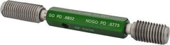 GF Gage - 3/4-10 Go/No Go Truncated Taperlock Thread Setting Plug Gage - Class 2A, Size 3 Handle, Steel - Caliber Tooling